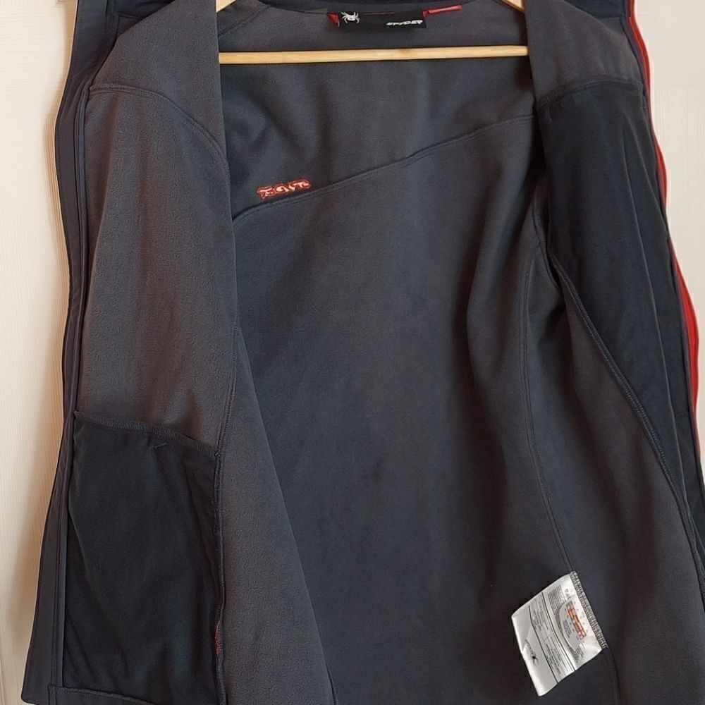 SPYDER Grey Soft Shell Full Zip Jacket Sz XL - Picture 11 of 12